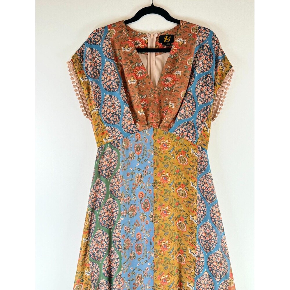 Sachin + Babi Multicolor Patchwork Maxi Dress - image 6